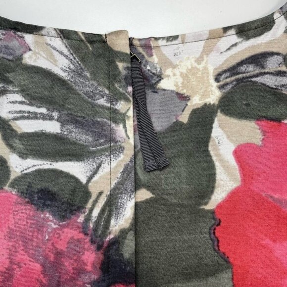 BANANA REPUBLIC Linen Blend Printed Bobbie Shift Dress Sz 0 Mad Men Collection - Picture 8 of 9